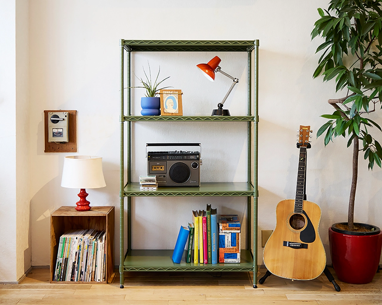 フラットシェルフオリーブグリーン