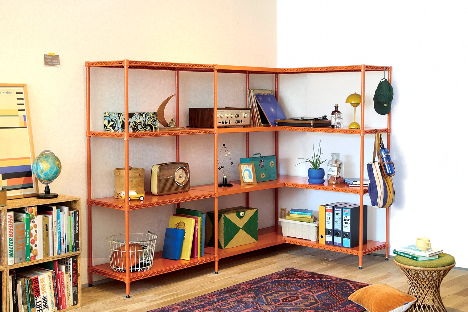 コーナーを有効活用するL字のレイアウト