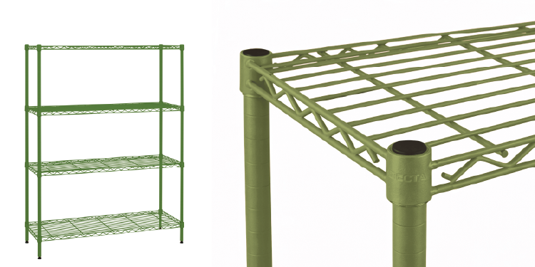 ワイヤーシェルフオリーブグリーン