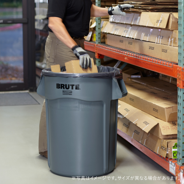ラバーメイド ラウンドブルートユーティリティコンテナ φ559×H692mm 121.1L レッド
