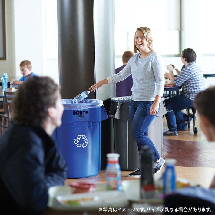 ラバーメイド ラウンドブルートユーティリティコンテナ φ397×H435mm 37.9L ダークブルー