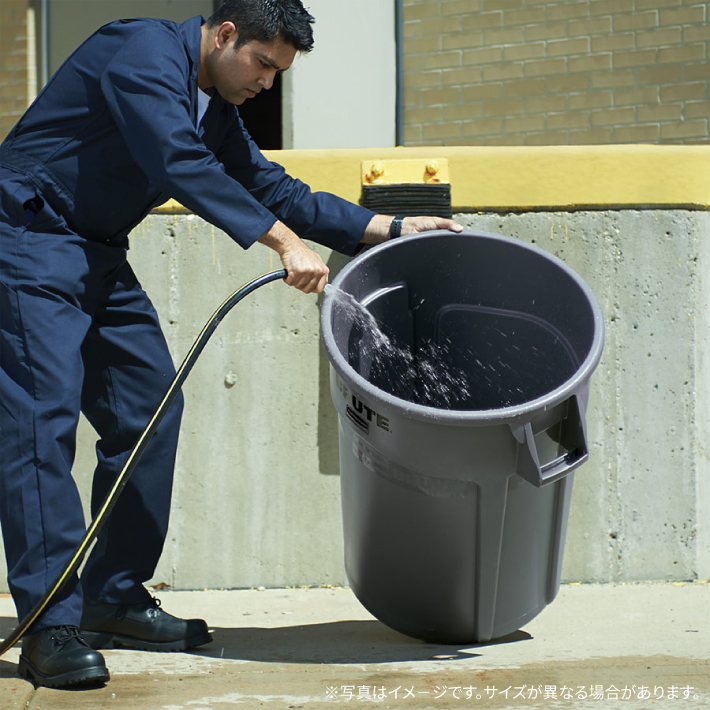 ラバーメイド ラウンドブルートユーティリティコンテナ φ492×H582mm 75.7L ブラック