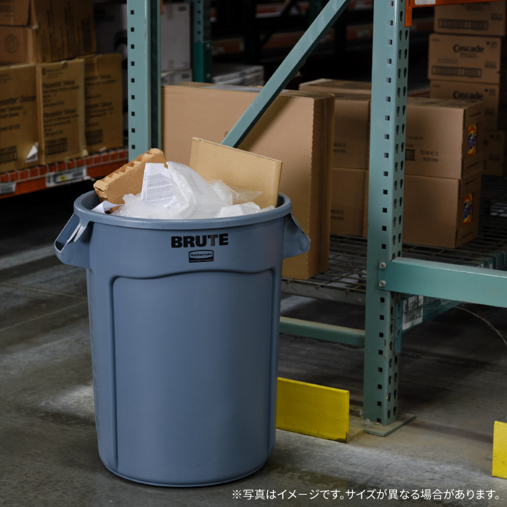 ラバーメイド ラウンドブルートユーティリティコンテナ φ492×H582mm 75.7L ブラック