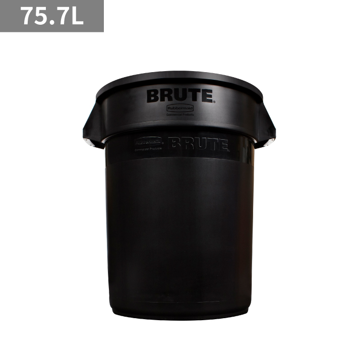 【アウトレット商品】ラバーメイド ラウンドブルートユーティリティコンテナ φ495×H581mm 75.7L ブラック(旧型)
