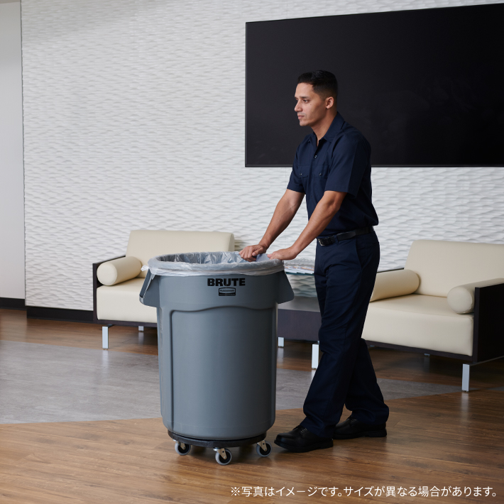 ラバーメイド ラウンドブルートユーティリティコンテナ φ557×H705mm 121.1L レッド