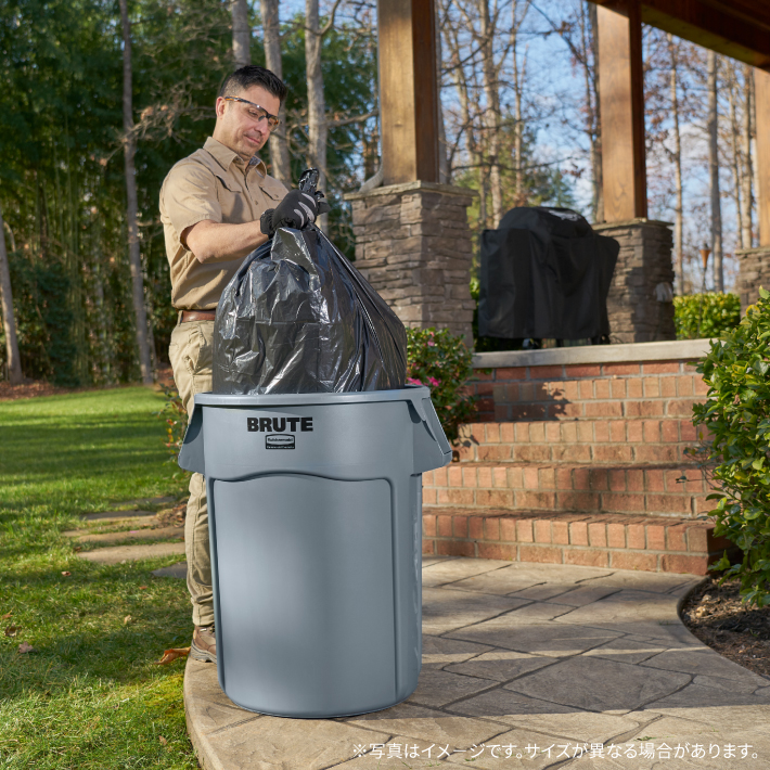 ラバーメイド ラウンドブルートユーティリティコンテナ φ557×H705mm 121.1L レッド