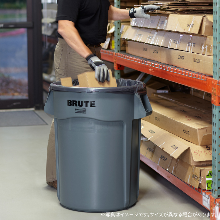 ラバーメイド ラウンドブルートユーティリティコンテナ φ557×H705mm 121.1L レッド