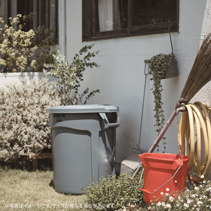 ラバーメイド ラウンドブルートユーティリティコンテナ φ557×H705mm 121.1L レッド