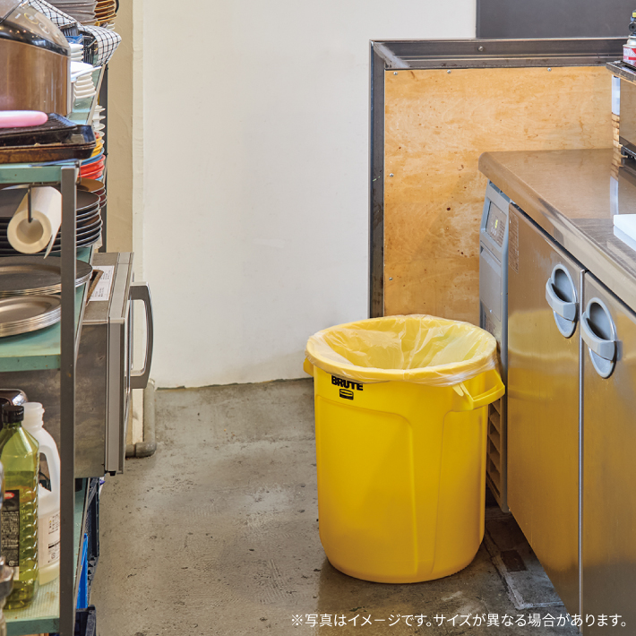 ラバーメイド ラウンドブルートユーティリティコンテナ φ557×H705mm 121.1L レッド