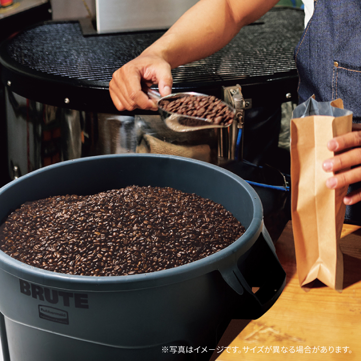 ラバーメイド ラウンドブルートユーティリティコンテナ φ610×H800mm 166.5L イエロー