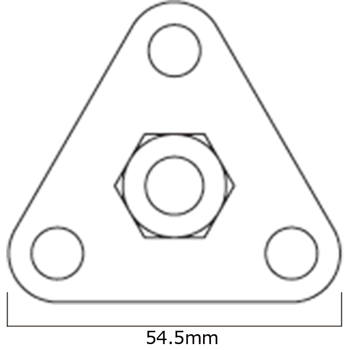 三角フットプレート (SUS304(18-8)ステンレス) 1個 【業務用】