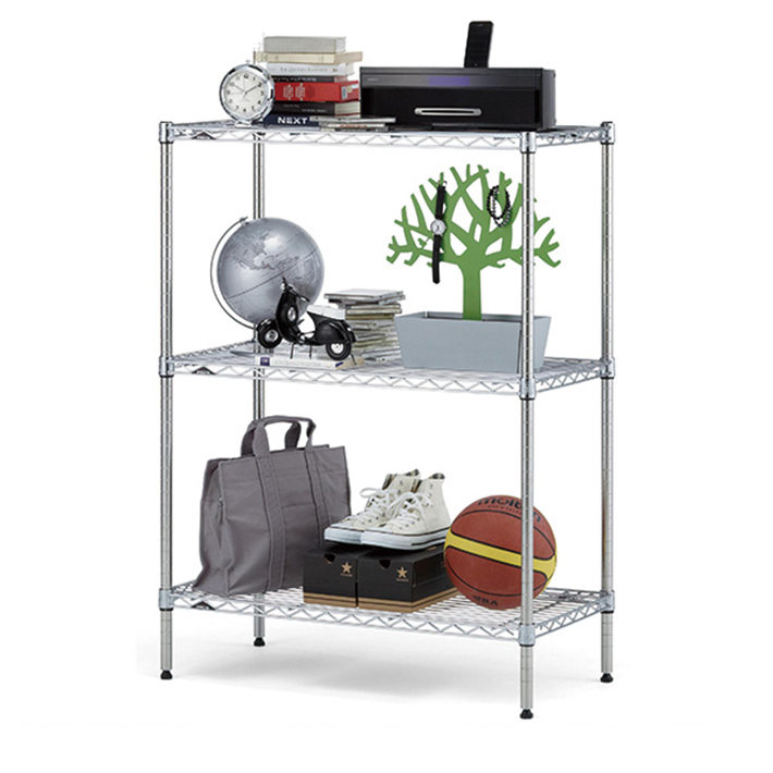 【新品、本物、当店在庫だから安心】 ホームエレクタ スチールラック 3段 レッド スチールラック・メタルラック