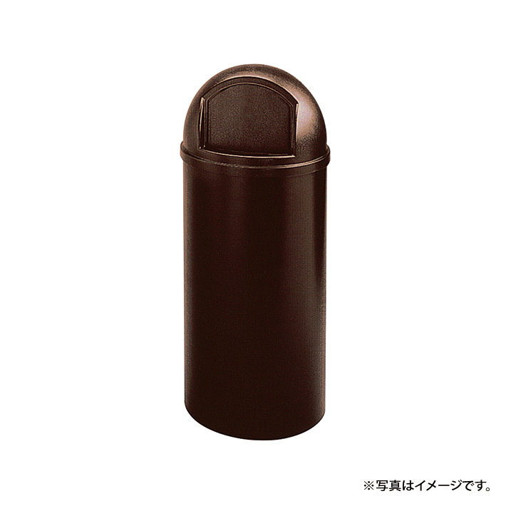 ラバーメイド マーシャルコンテナ ブラウン Φ391×H927mm 56.8L 【業務用】