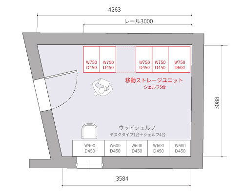 シェルフ配置図