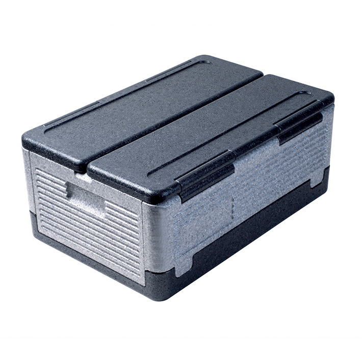 サーモ フューチャー ボックス GN1/1 ファルトボックス W600×D400×H250mm グレイ/ブラック 【業務用】