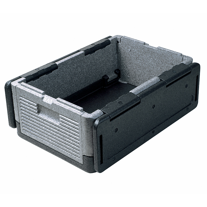 サーモ フューチャー ボックス GN1/1 ファルトボックス W600×D400×H250mm グレイ/ブラック 【業務用】
