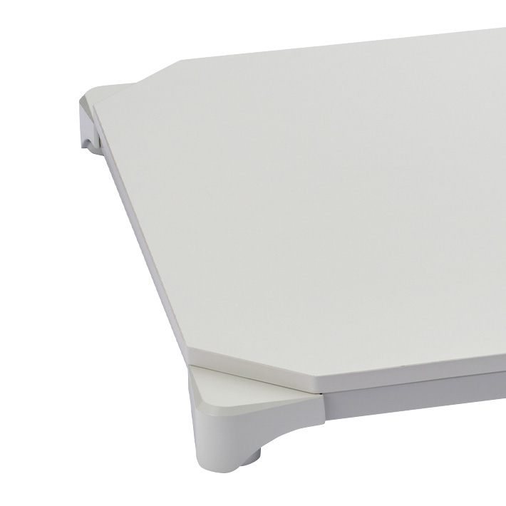 ベーシックシリーズ ウッドシェルフ 天板用 W1200×D600mm 天板：ホワイト、フレーム：ホワイト  1枚