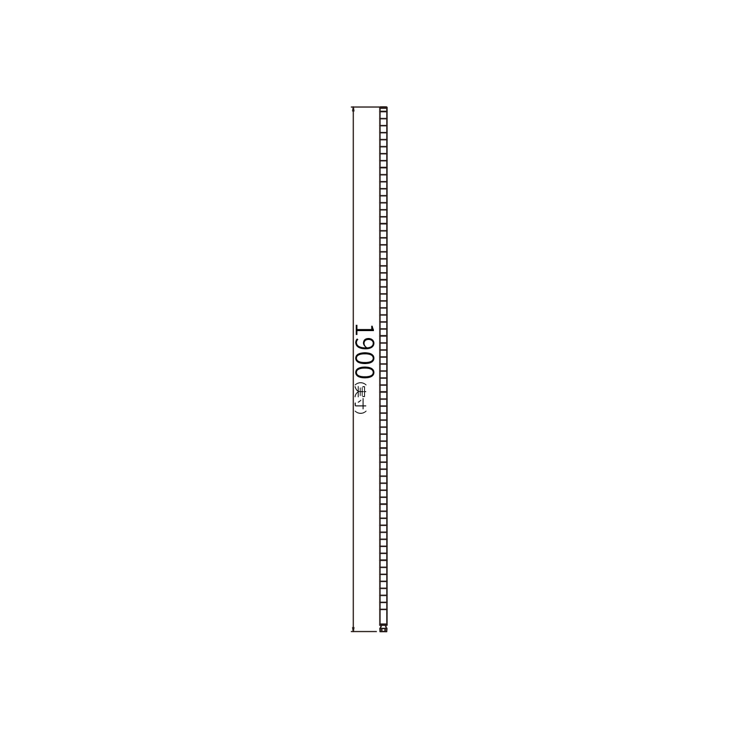 ベーシックシリーズ ポール 1900mm ステンレス 1組2本入