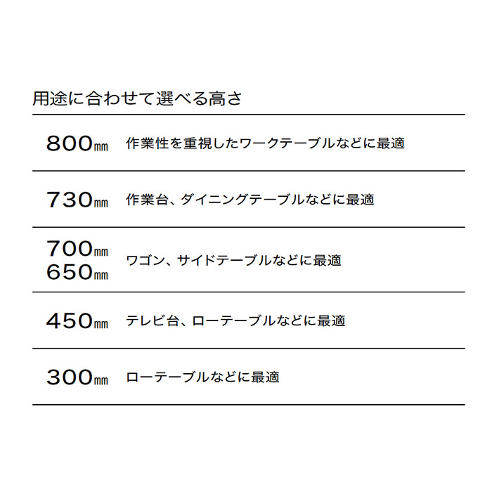 ベーシックシリーズ ポール 800mm ブラック 1組2本入