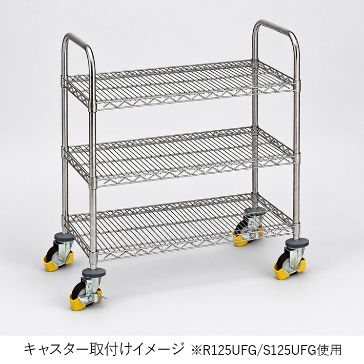 打ち込み単独キャスター フットガード付 ナイロン車 φ150mm ストッパーなし 1個 【業務用】