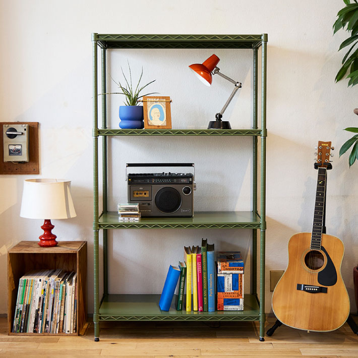 ベーシックシリーズ フラットシェルフ W900xD450mm シェルフ・オリーブグリーン 1枚（数量限定品）