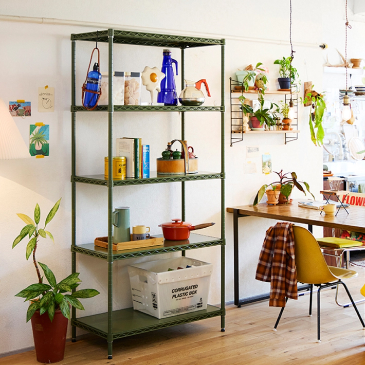 ベーシックシリーズ フラットシェルフ W900xD450mm シェルフ・オリーブグリーン 1枚（数量限定品）