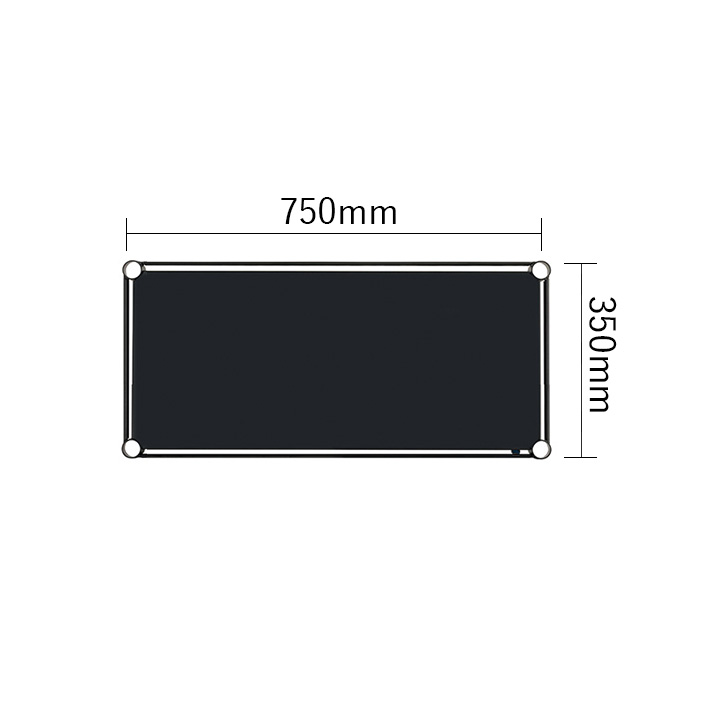 ベーシックシリーズ フラットシェルフ W750×D350mm シェルフ・ブラック 1枚