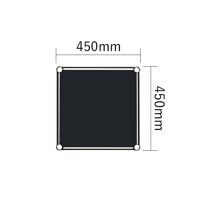 ベーシックシリーズ フラットシェルフ W450×D450mm 天板（連結用）・ブラック 1枚