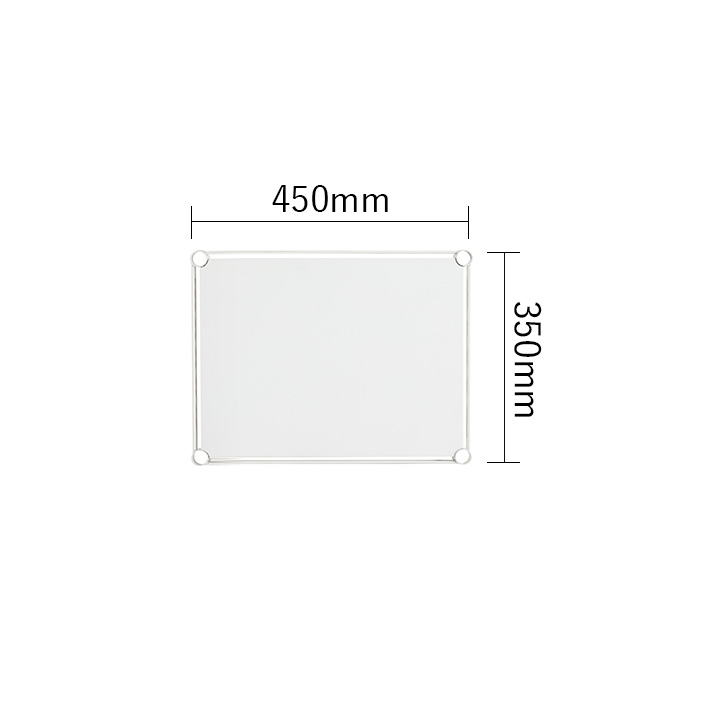 ベーシックシリーズ フラットシェルフ W450×D350mm 天板（連結用）・ホワイト 1枚