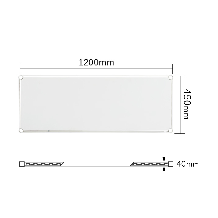 ベーシックシリーズ フラットシェルフ W1200×D450mm シェルフ・ホワイト 1枚