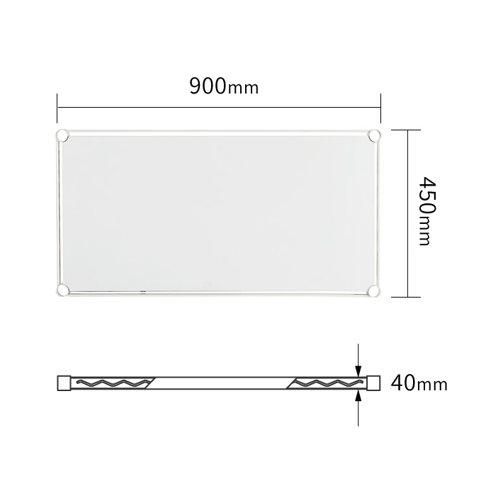 ベーシックシリーズ フラットシェルフ W900×D450mm シェルフ・ホワイト 1枚