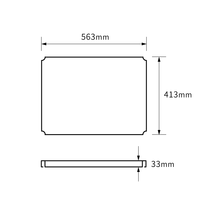 ベーシックシリーズ フラットシェルフ W600×D450mm 天板（連結用）・ホワイト 1枚