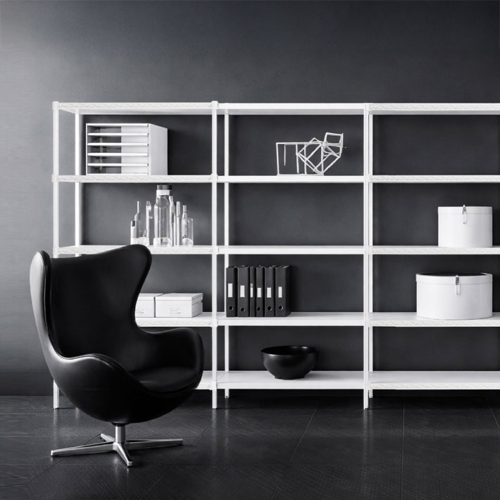 ベーシックシリーズ フラットシェルフ W900×D450mm用 天板（連結用）・ホワイト 1枚