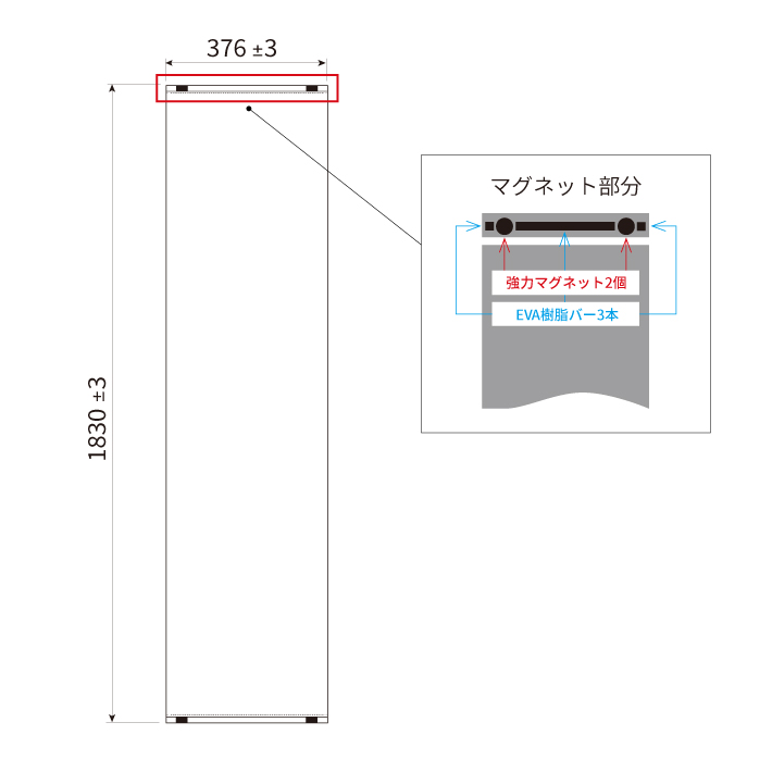 ベーシックシリーズ フラットシェルフ用パーティションスクリーン 奥行・全面用 奥行350mm／ポール1,900mmサイズ ブラック