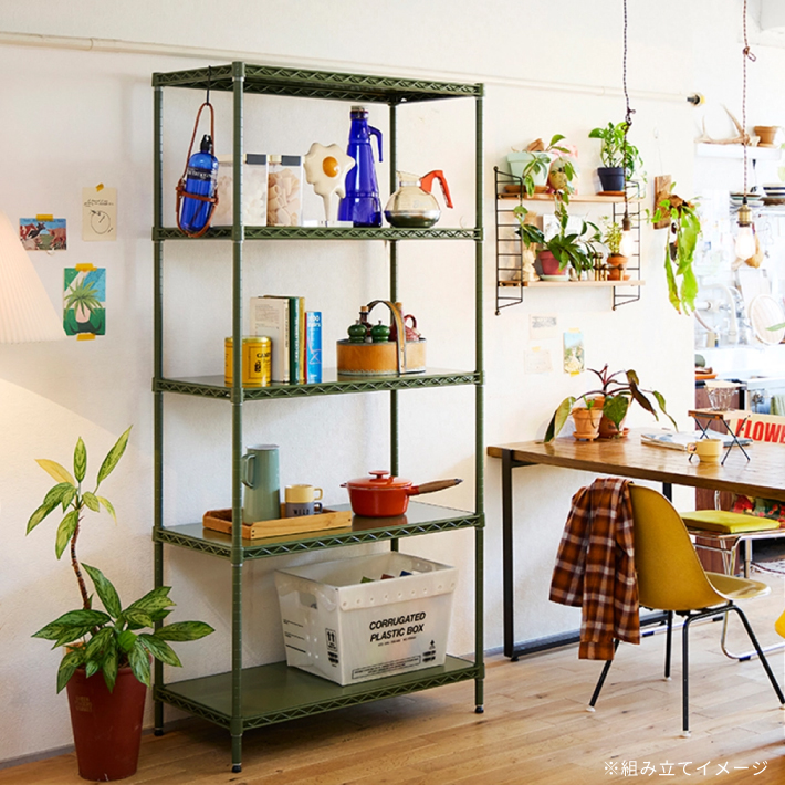 ベーシックシリーズ ポール 1900mm オリーブグリーン ステンレス 1組2本入（数量限定品）