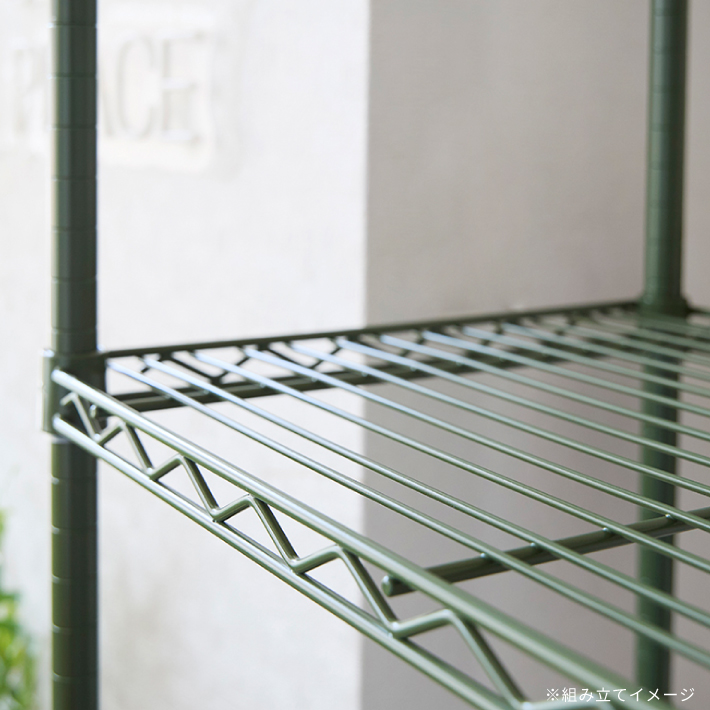 ベーシックシリーズ ポール 1900mm オリーブグリーン ステンレス 1組2本入（数量限定品）