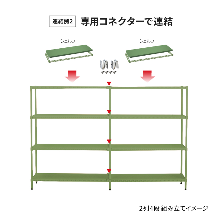 ベーシックシリーズ フラットシェルフ W1200xD450mm シェルフ・オリーブグリーン 1枚（公式オンラインショップ限定品）
