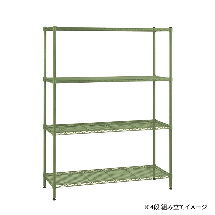 ベーシックシリーズ ワイヤーシェルフ W900xD450mm オリーブグリーン 1枚（公式オンラインショップ限定品）