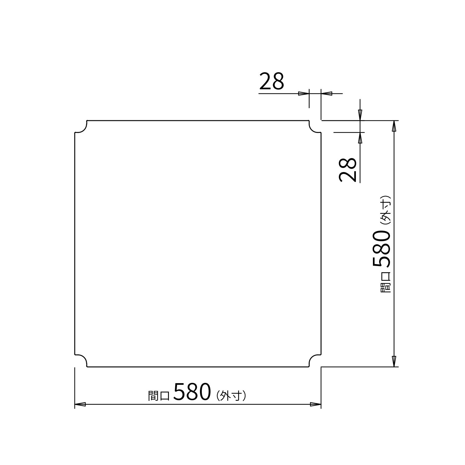 ベーシックシリーズ ワイヤーシェルフ W600×D600mm用アクリル板 クリア2mm厚 1枚